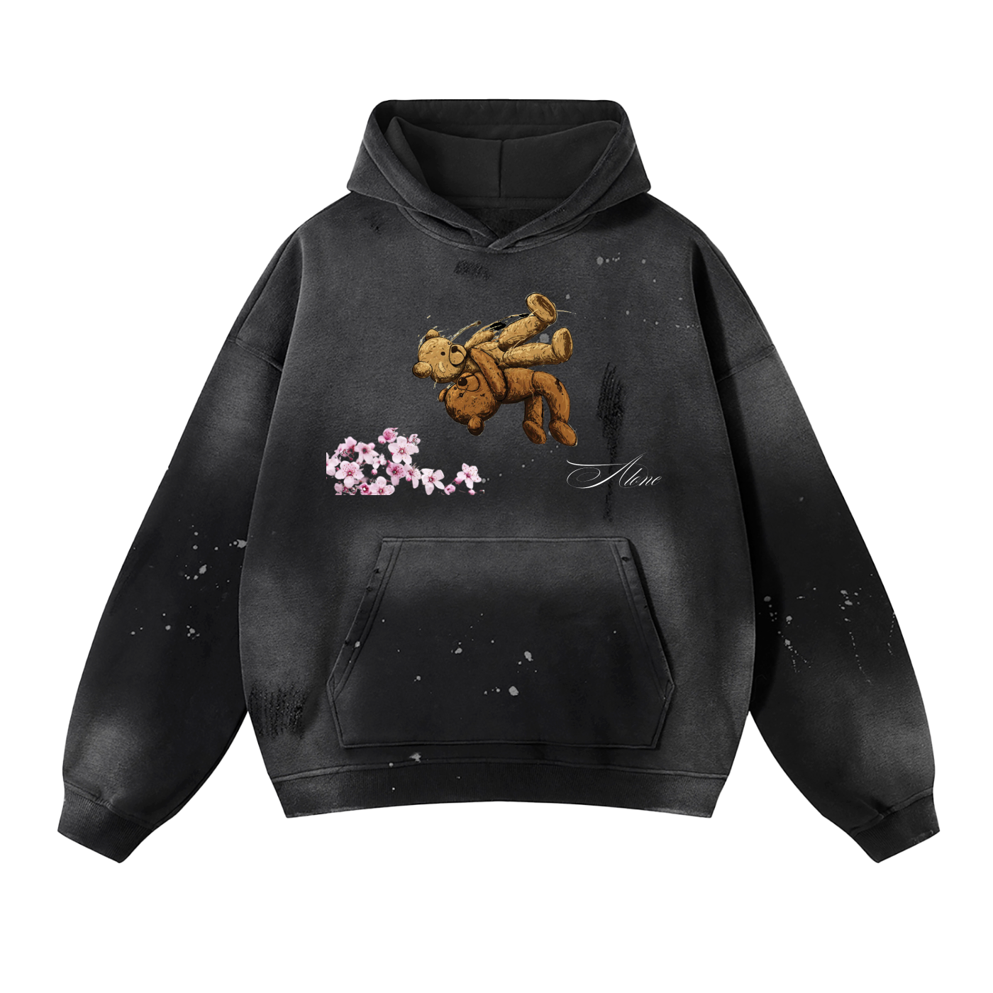 "ALONE" Vintage Washed Hoodie