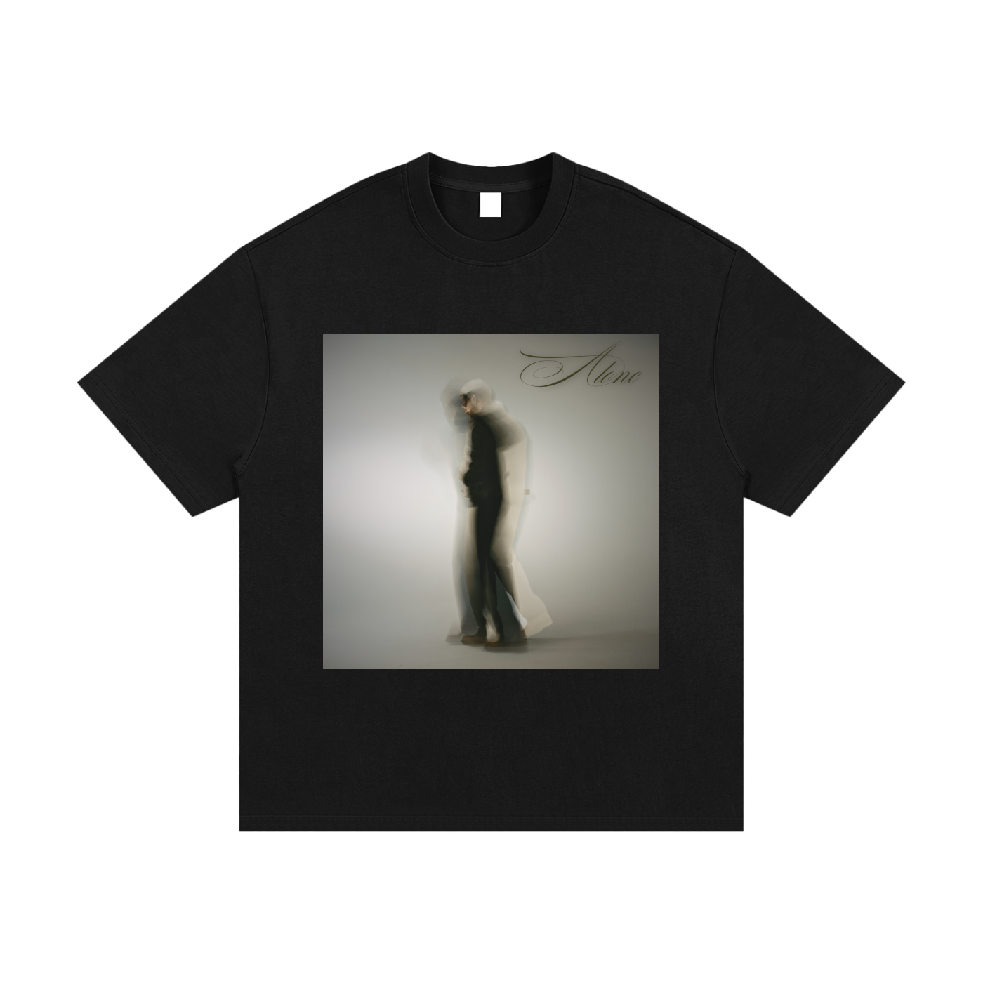 "ALONE" Essential Heavyweight Cotton T-Shirt