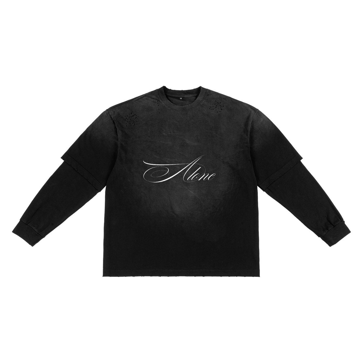 "ALONE" Sun Fade Long Sleeve